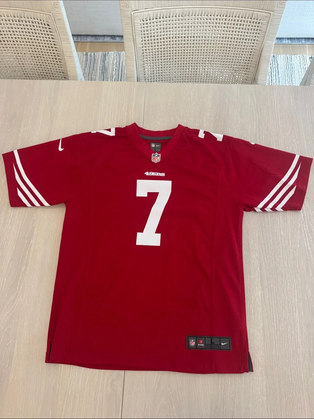 Kaepernick football jersey San Francisco 49ers #7